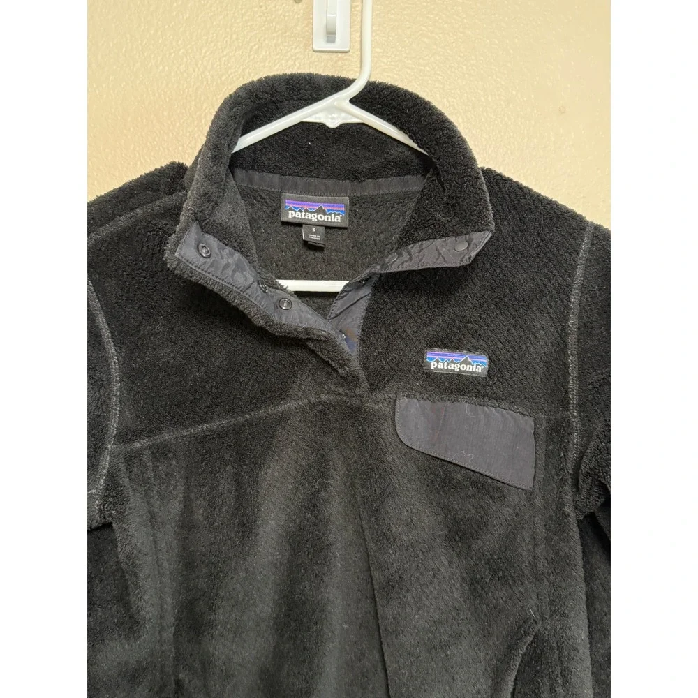 Patagonia Re-Tool Snap-T Fleece Pullover Black Kids Small STY25442FA15